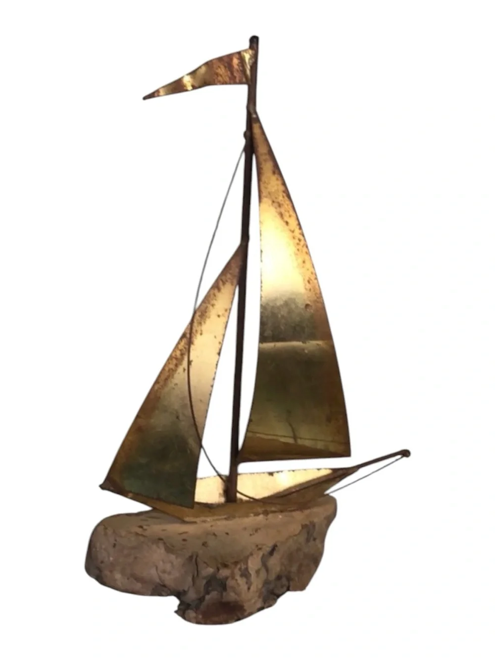 Tarnished Metal Ship Nautical Home Decor